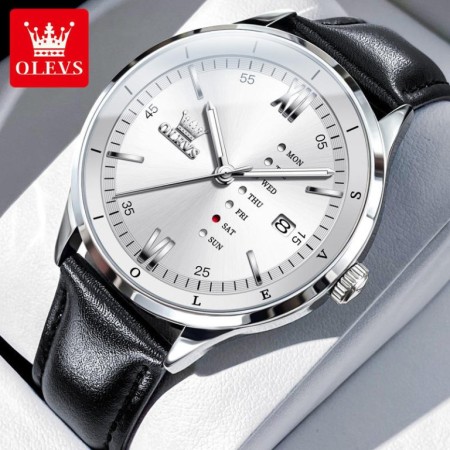 2026 OLEVS 2931 black Man’s Premium Quartz Watch.