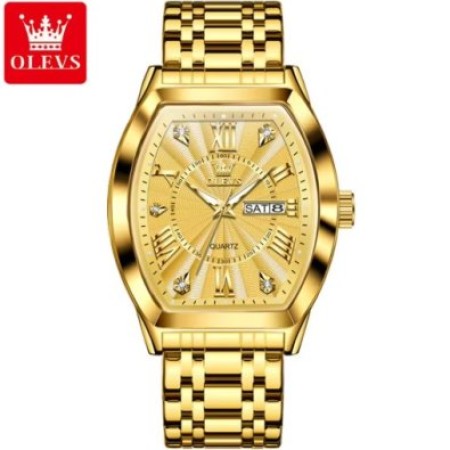 OLEVS 5613 Stainless Steel Calendar Classic Waterproof Watch for Man.